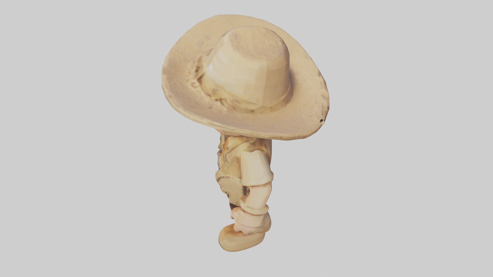 Voxel Archaeologist 1 Low-poly 3D model_11