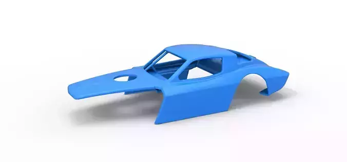 Shell of Vintage Asphalt Modified stock car V2 Scale 1 to 25