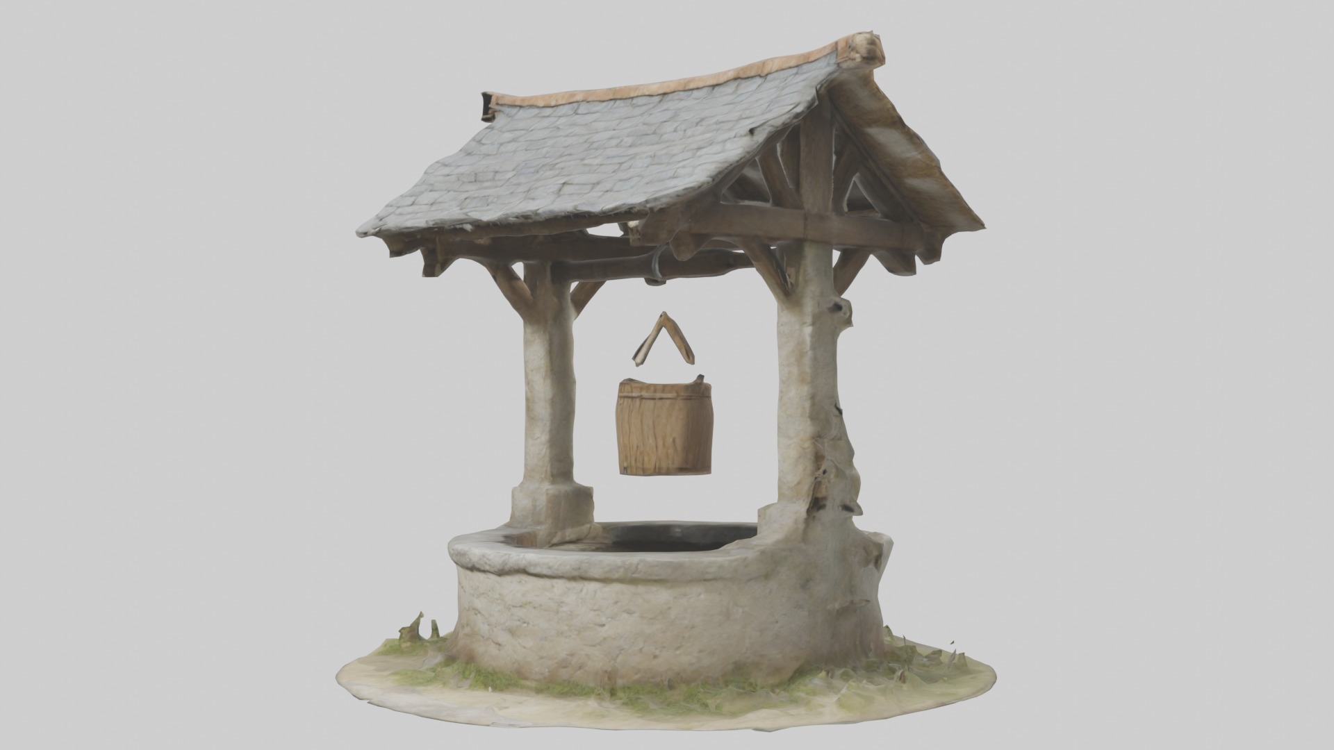 Villagewell Model Low-poly 3D model_4