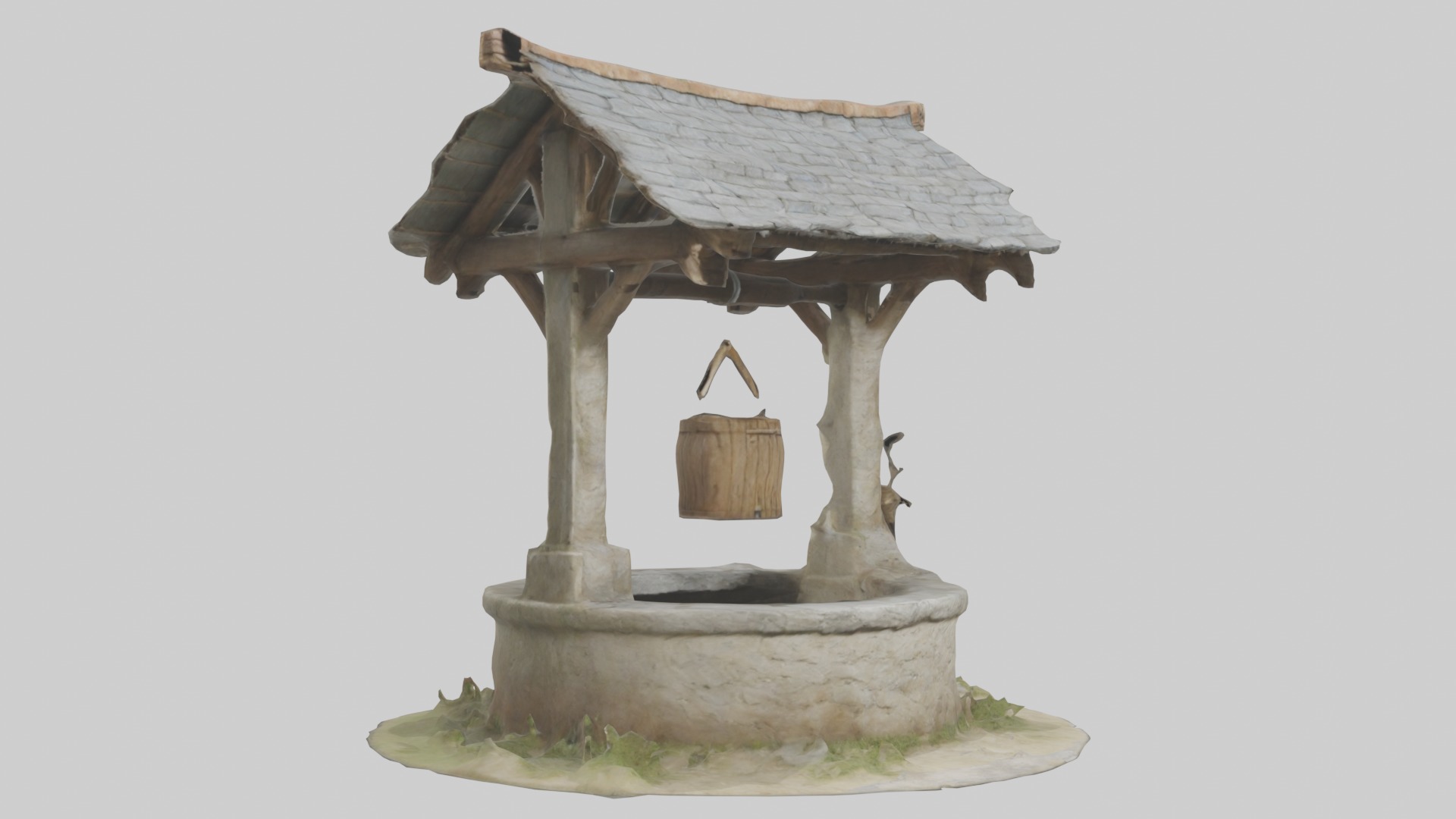 Villagewell Model Low-poly 3D model_5