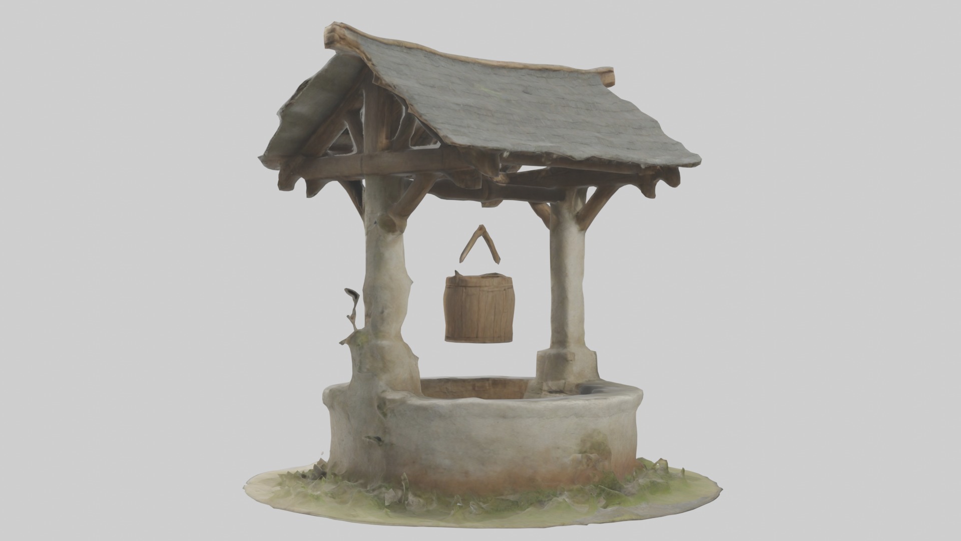 Villagewell Model Low-poly 3D model_1