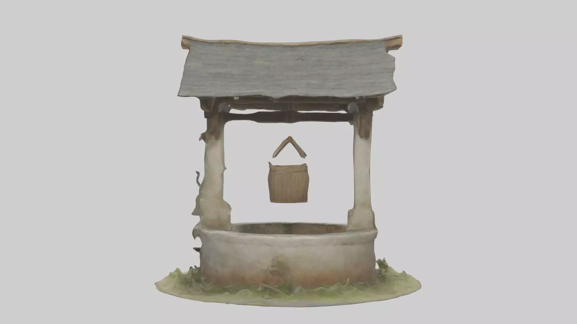 Villagewell Model Low-poly 3D model_0