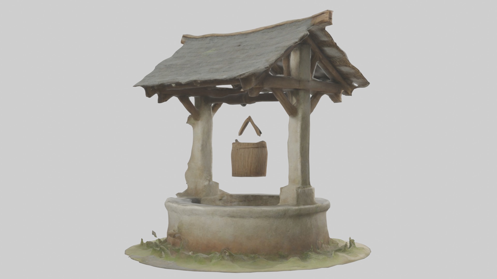 Villagewell Model Low-poly 3D model_2