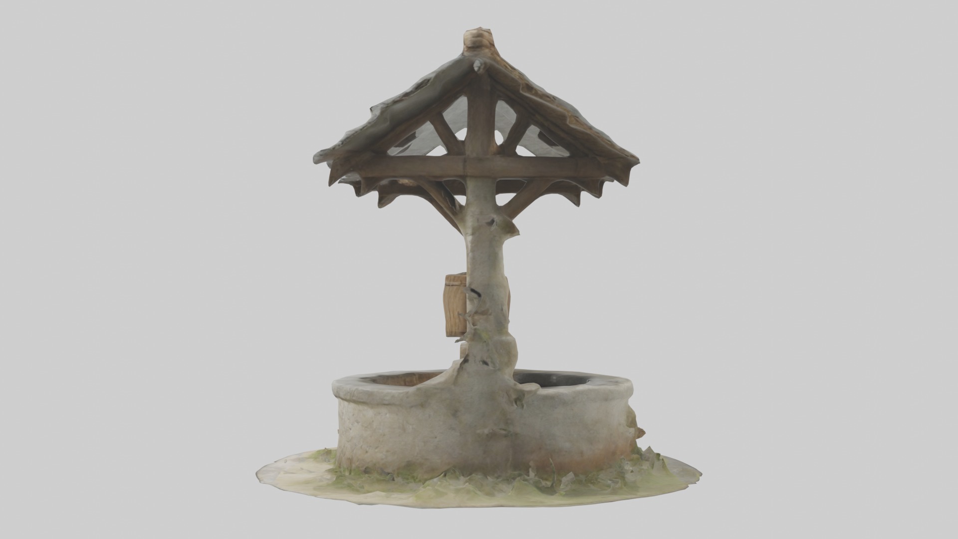 Villagewell Model Low-poly 3D model_6