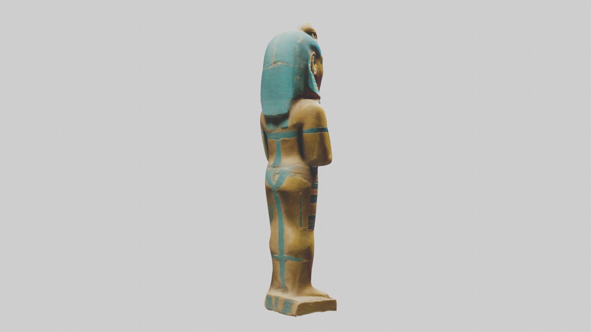 Ushabti Model Low-poly 3D model_3