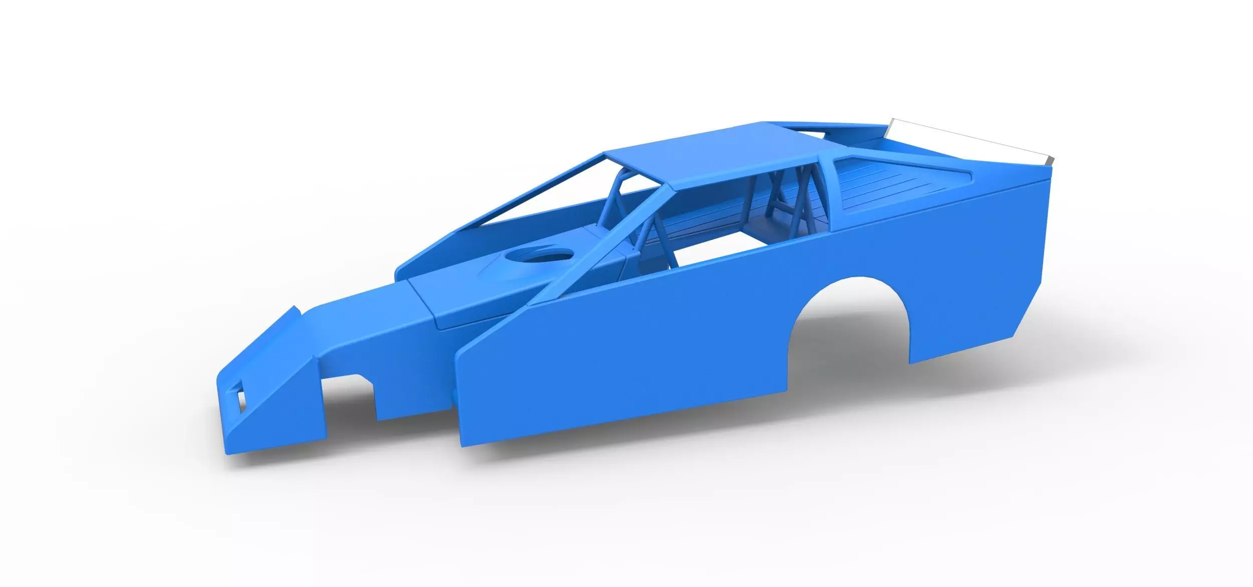 Shell of Vintage Asphalt Modified stock car V3 Scale 1 to 25 3D print model
