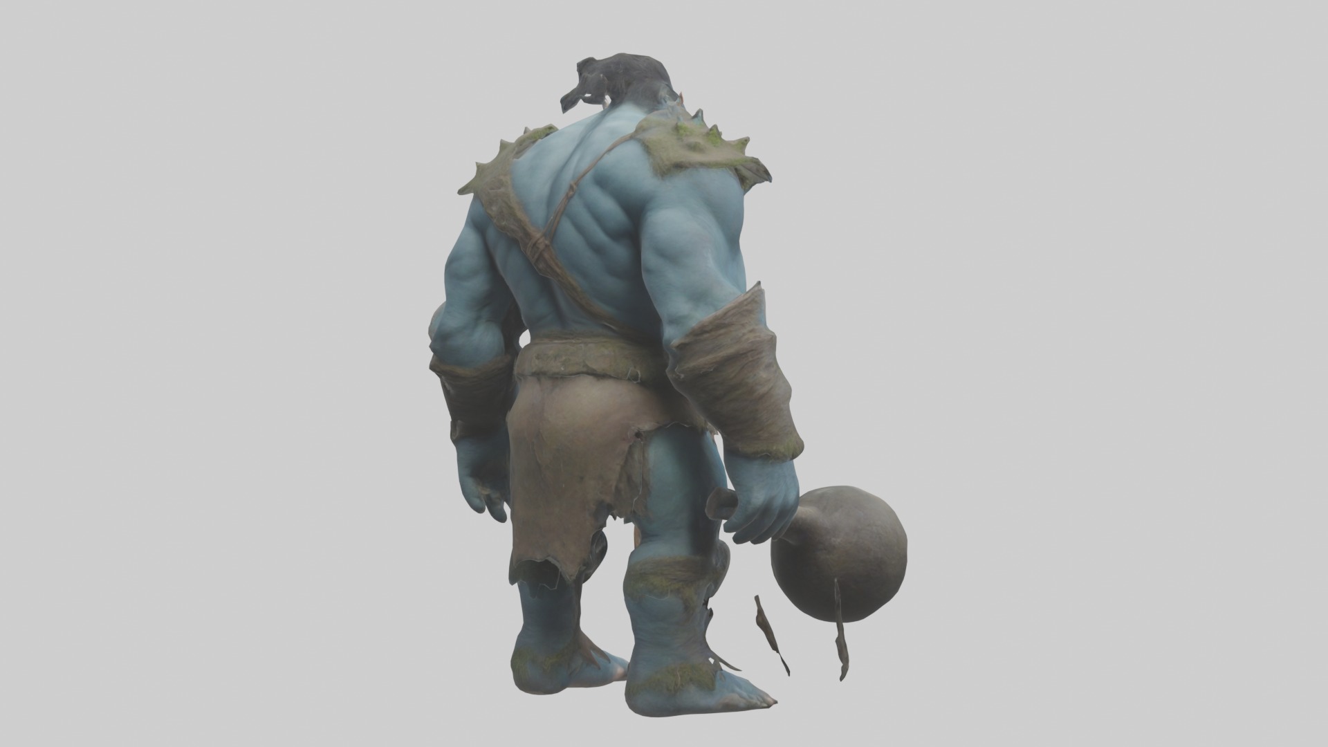 Troll Giant Model 1 Low-poly 3D model_3