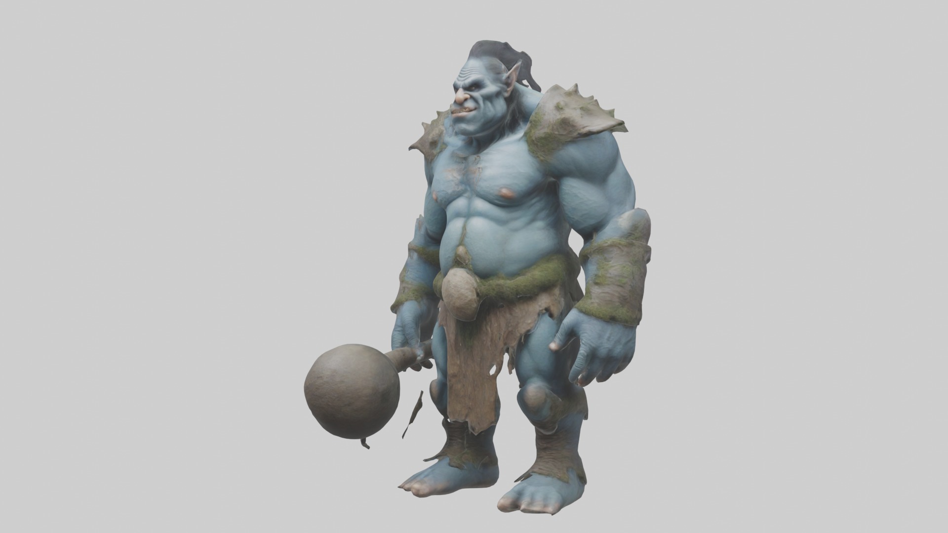 Troll Giant Model 1 Low-poly 3D model_4