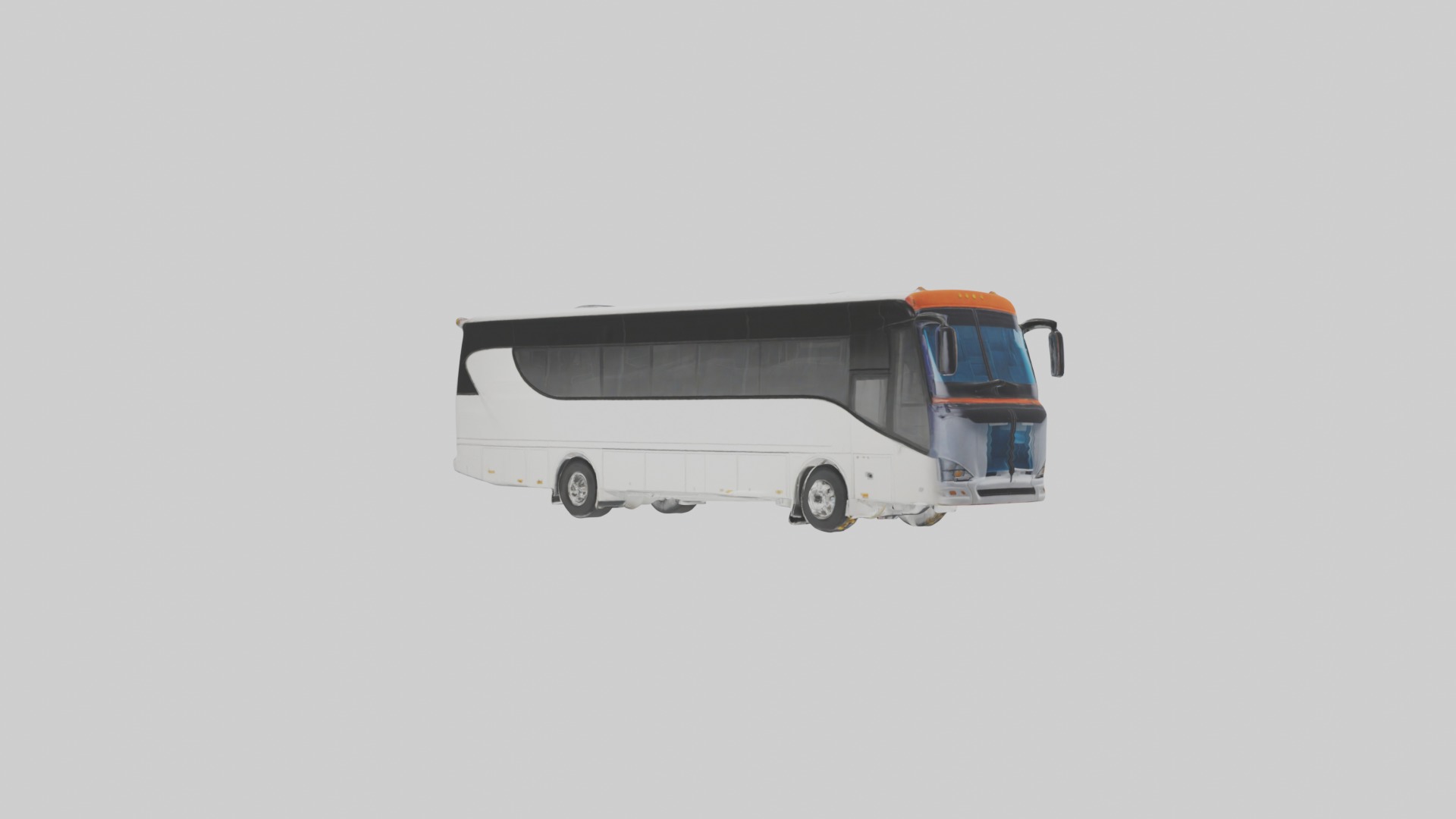 Tour Bus Model 1 Low-poly 3D model_5