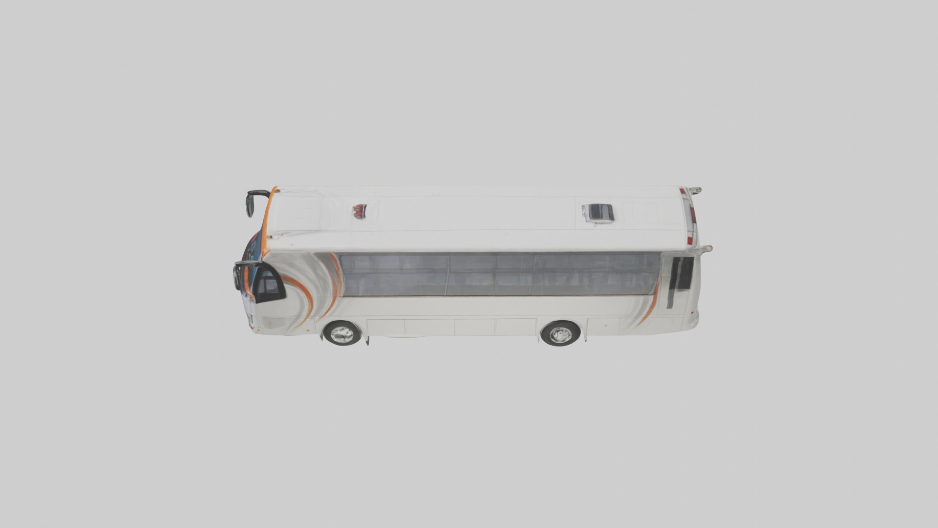 Tour Bus Model 1 Low-poly 3D model_11