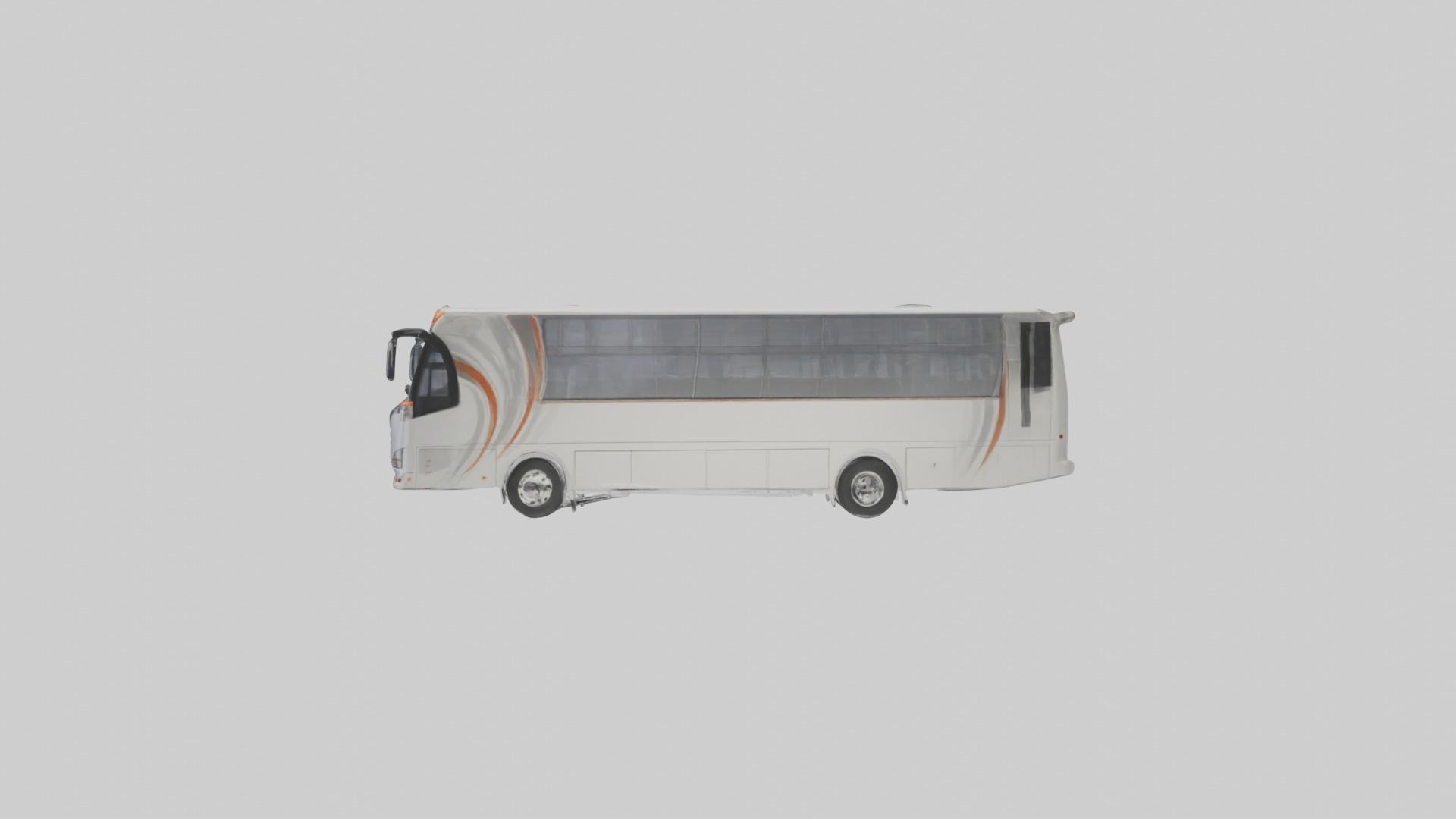 Tour Bus Model 1 Low-poly 3D model_6