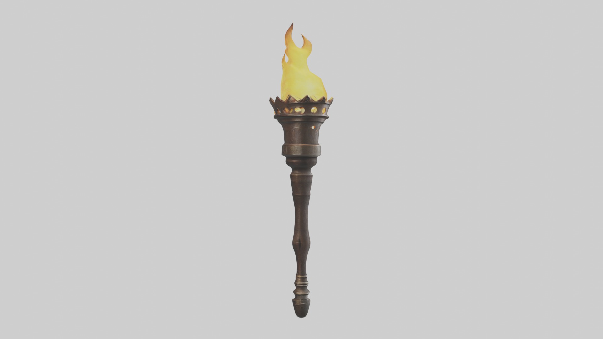 Torch Model Low-poly 3D model_5
