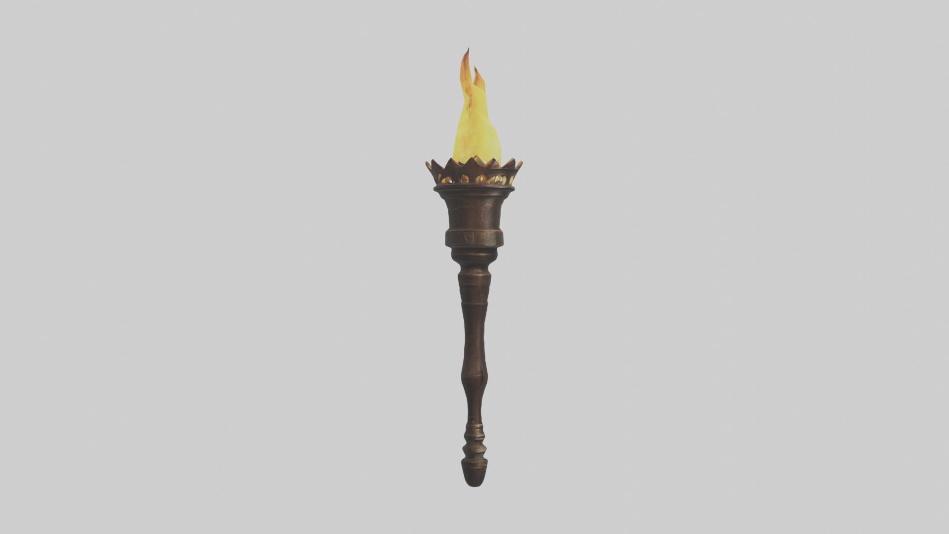 Torch Model Low-poly 3D model_7