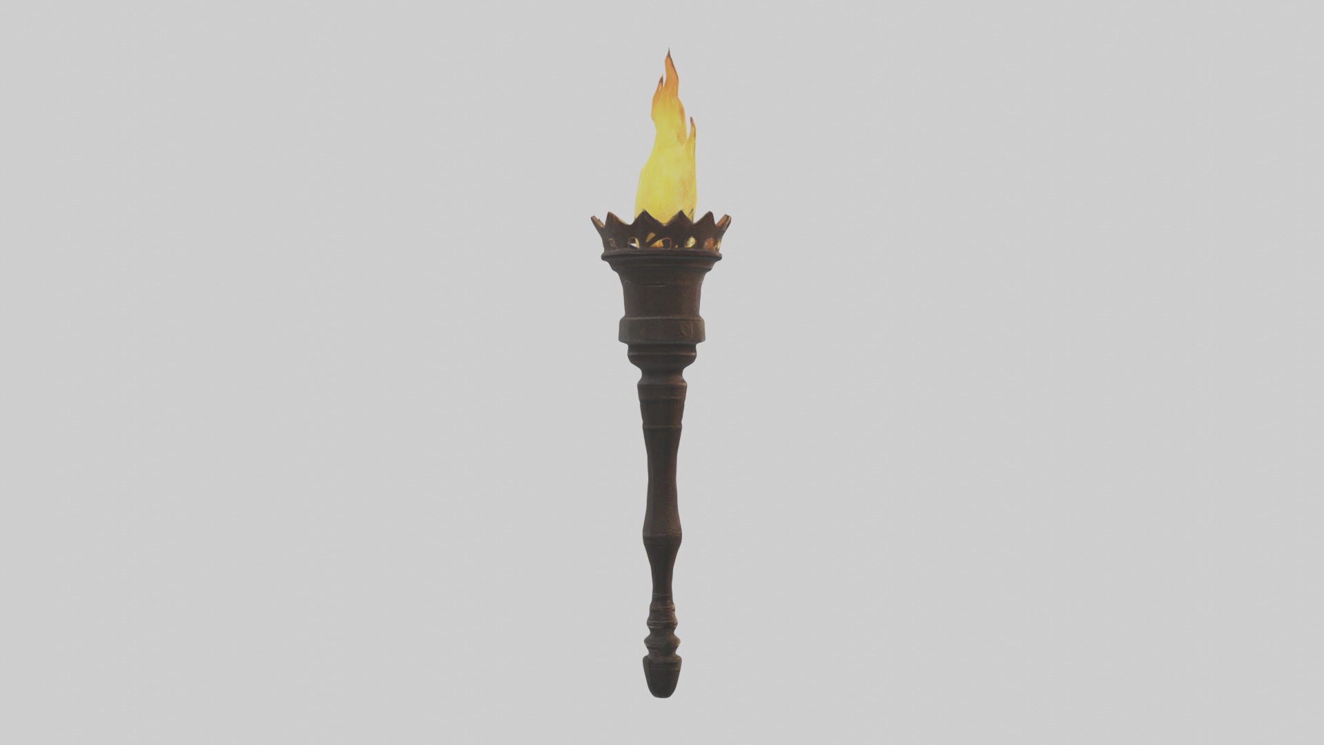 Torch Model Low-poly 3D model_2