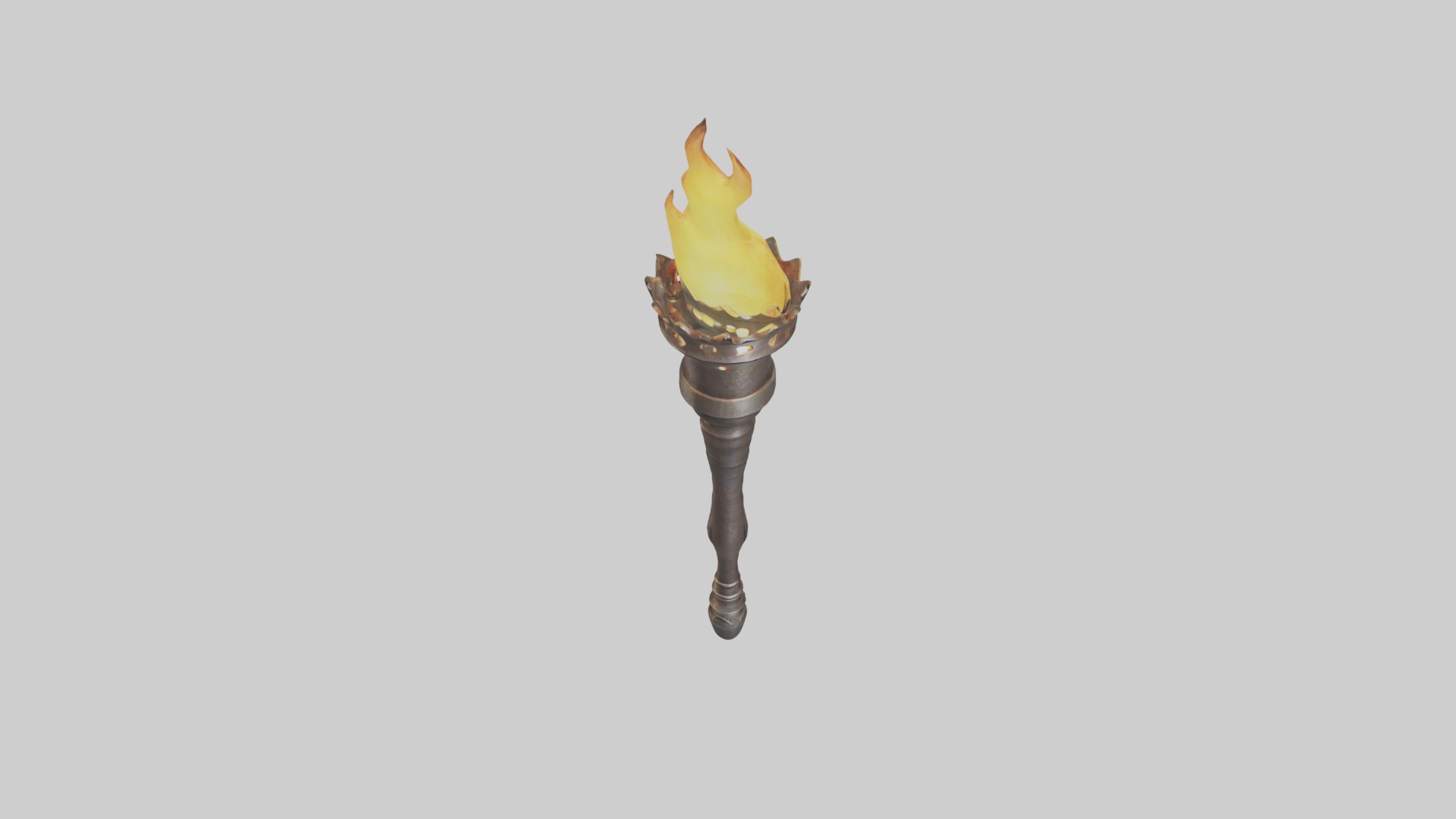 Torch Model Low-poly 3D model_10