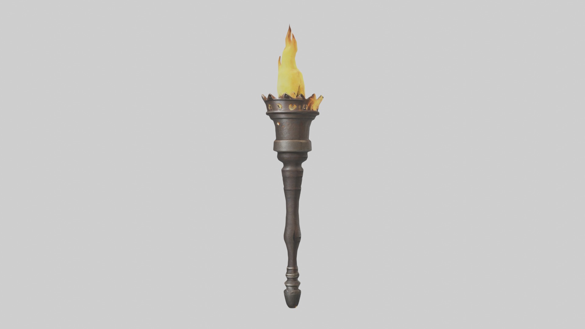 Torch Model Low-poly 3D model_4