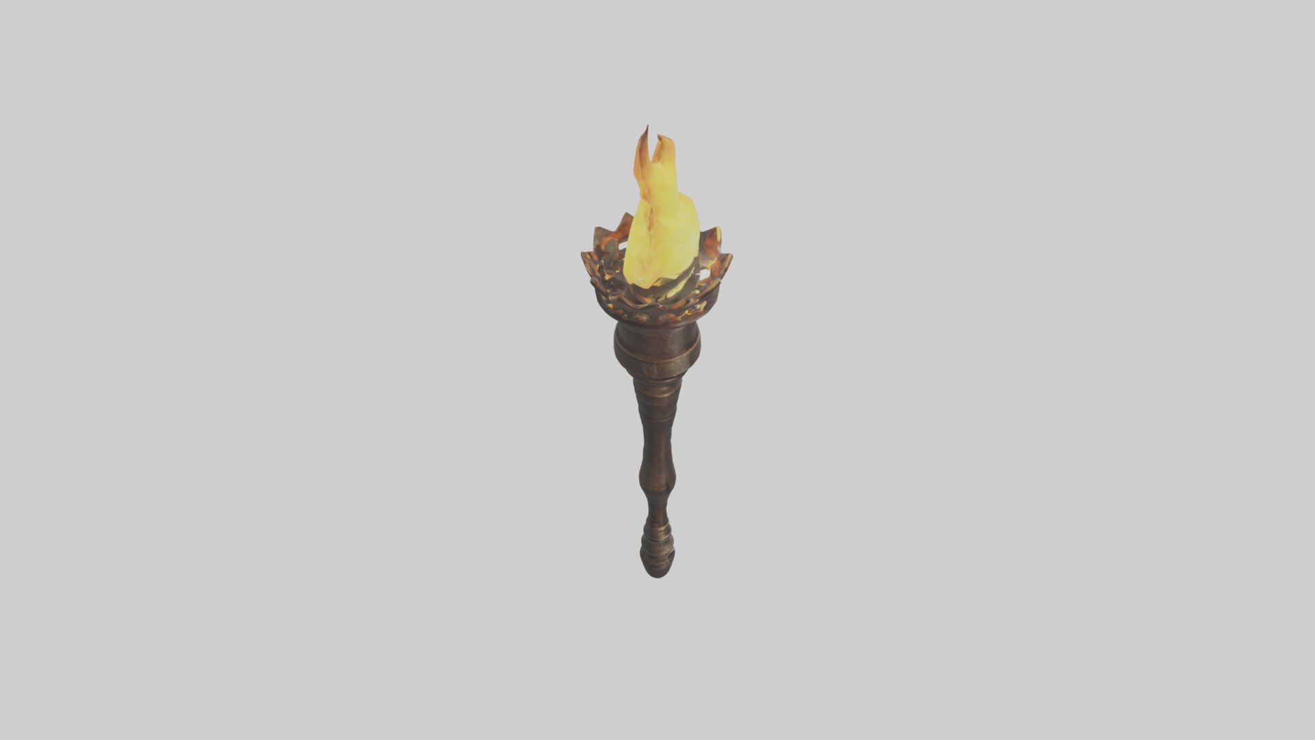 Torch Model Low-poly 3D model_12