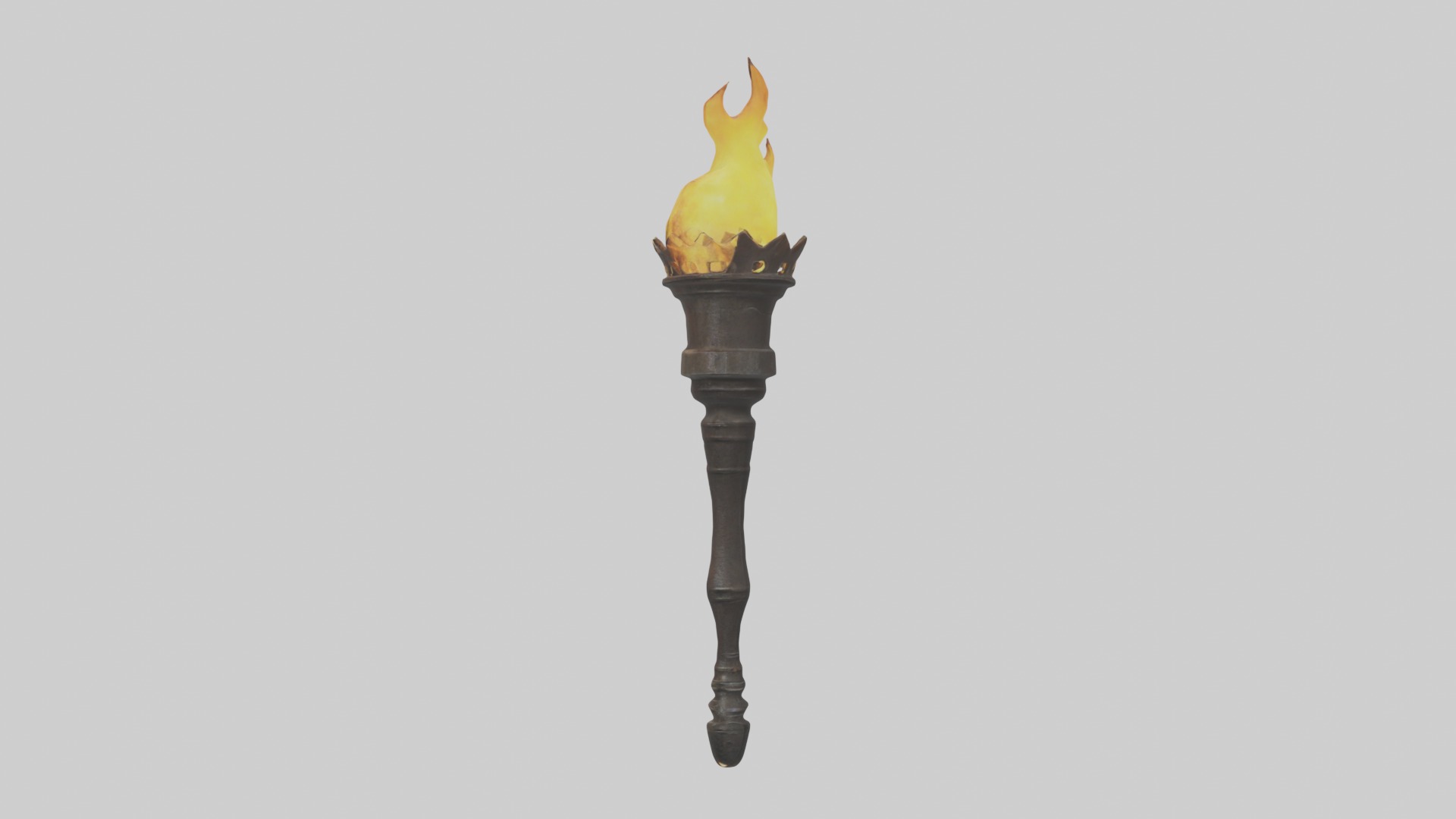 Torch Model Low-poly 3D model_1