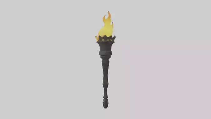 Torch Model Low-poly 3D model