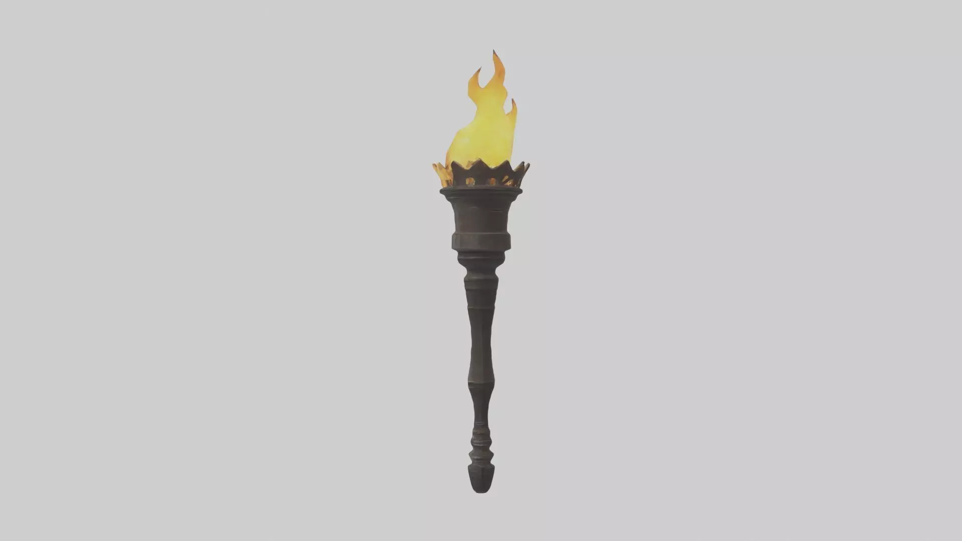 Torch Model Low-poly 3D model_0