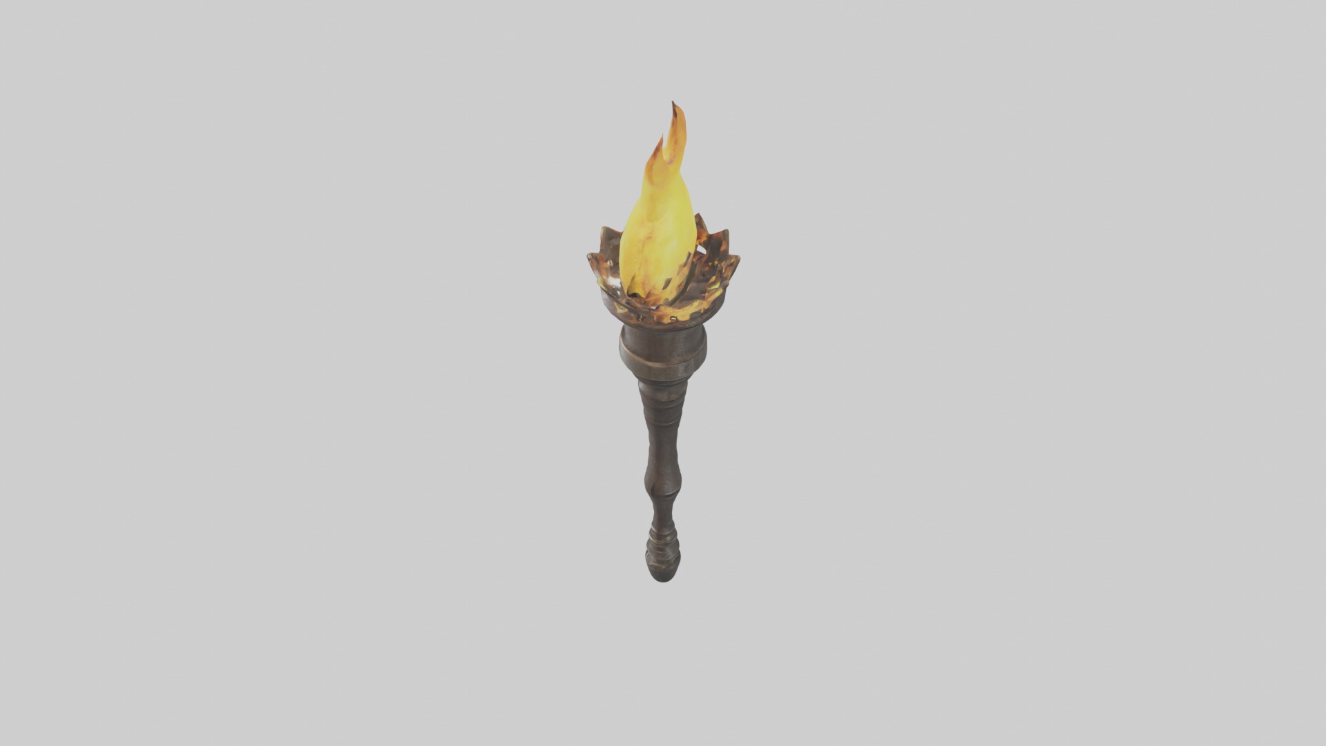 Torch Model Low-poly 3D model_11