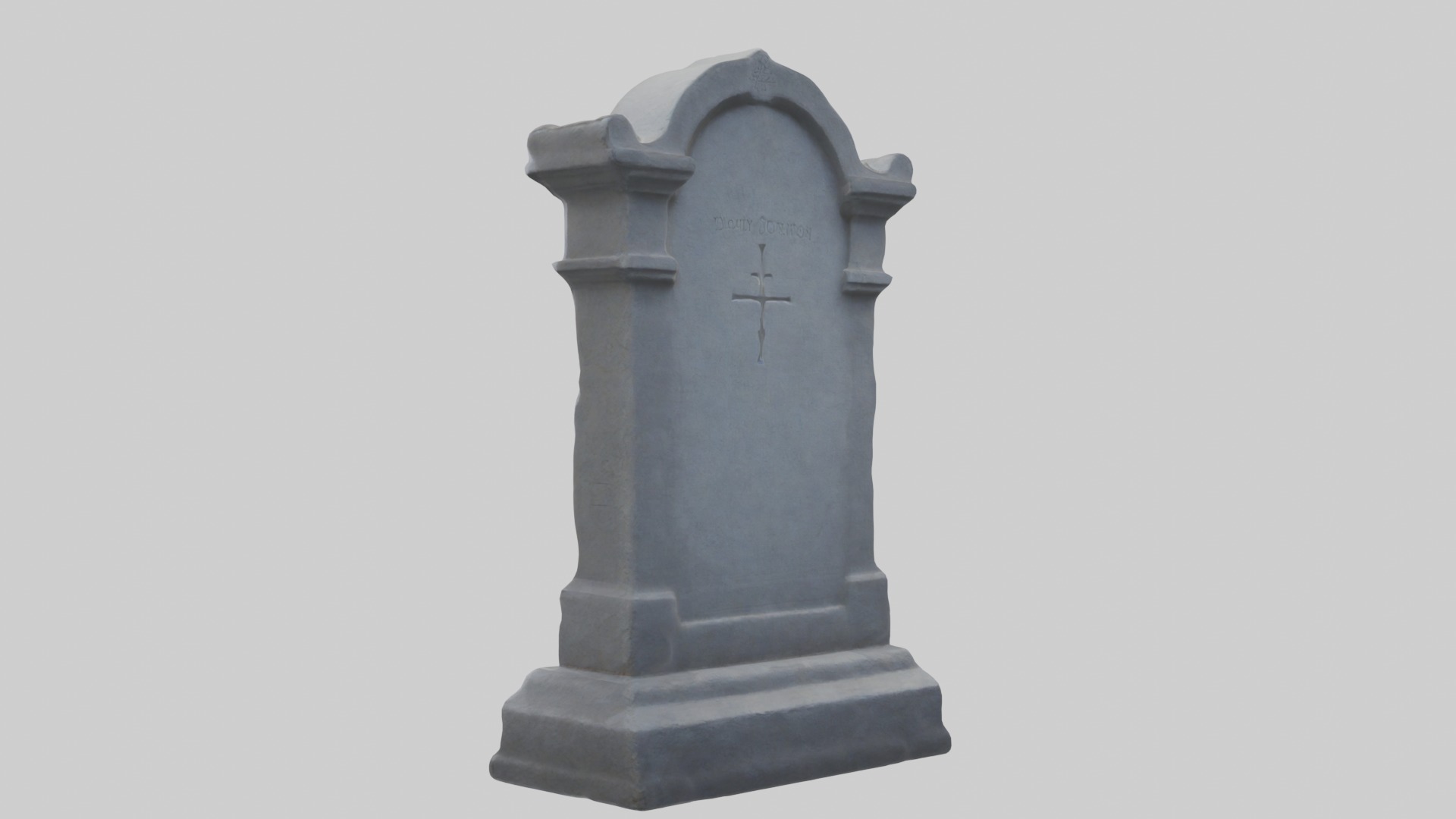 Tombstone Model Low-poly 3D model_1
