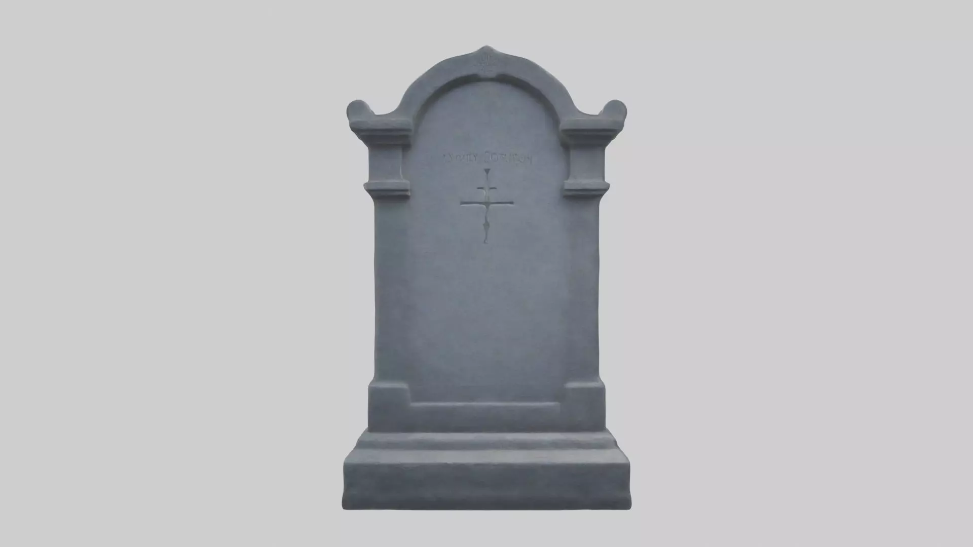 Tombstone Model Low-poly 3D model_0