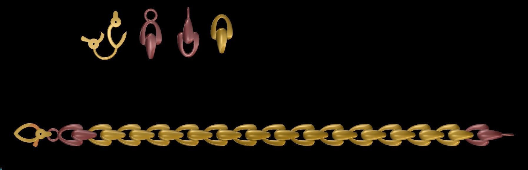 Chain Necklace 3D print model_14