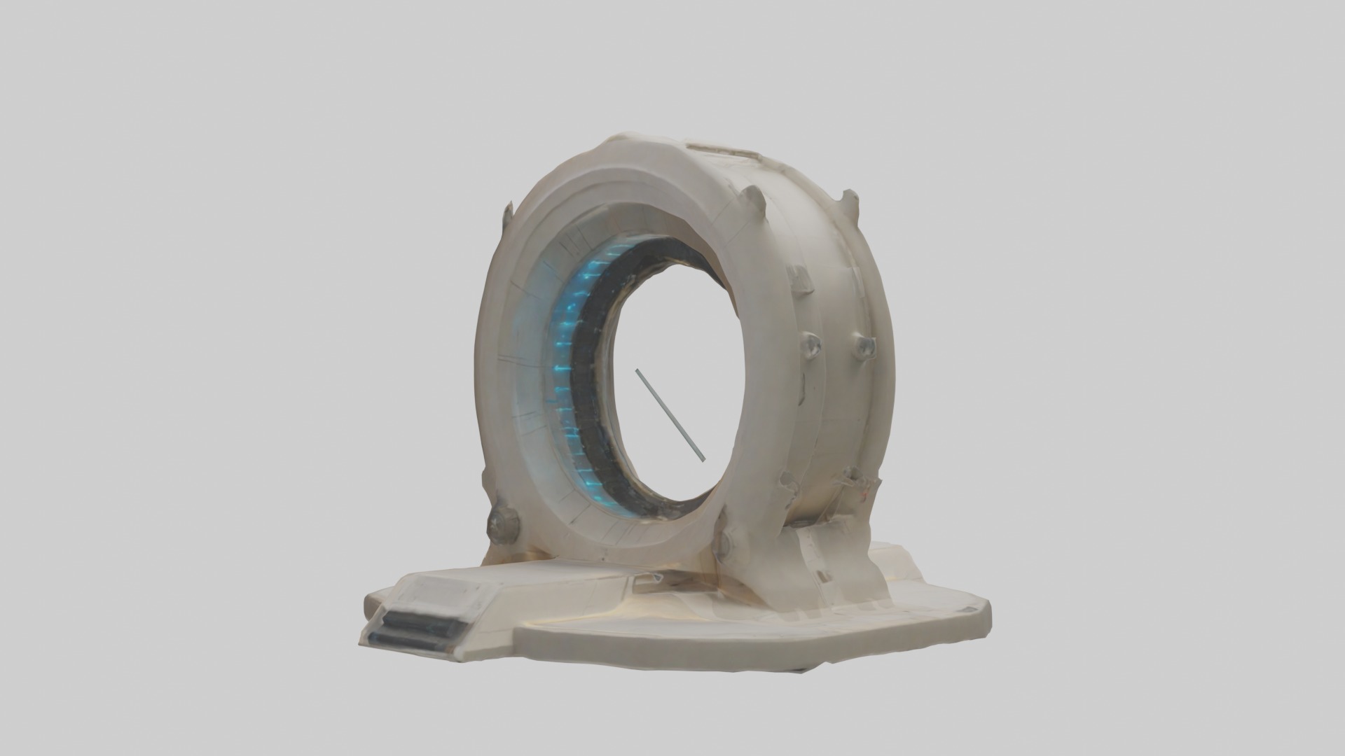 Teleportation Device 1 Low-poly 3D model_1