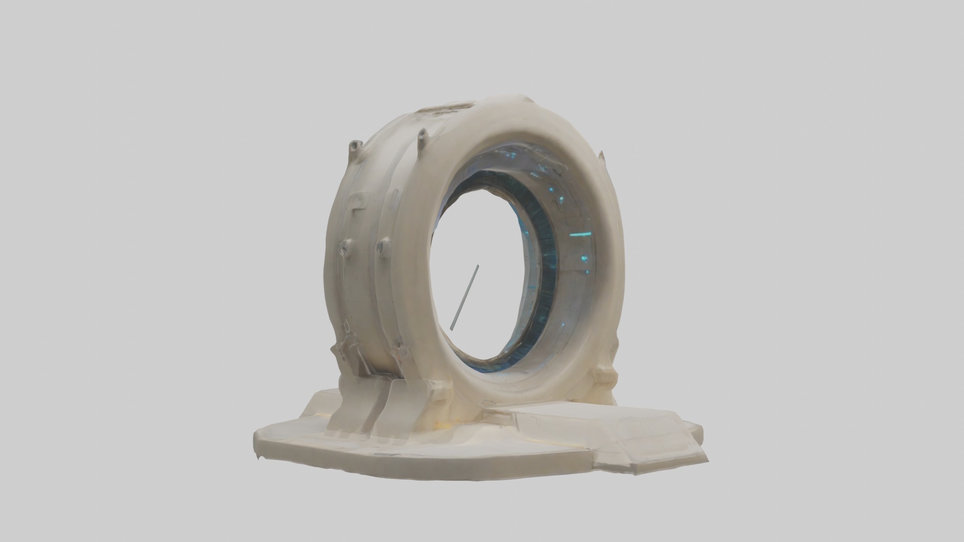 Teleportation Device 1 Low-poly 3D model_2