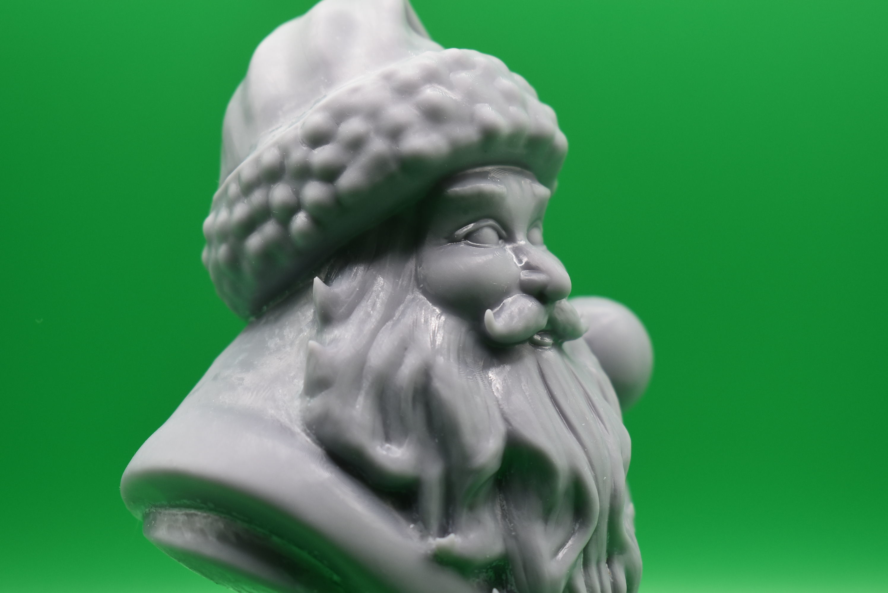 Santa Claus Bust 3D print model_9