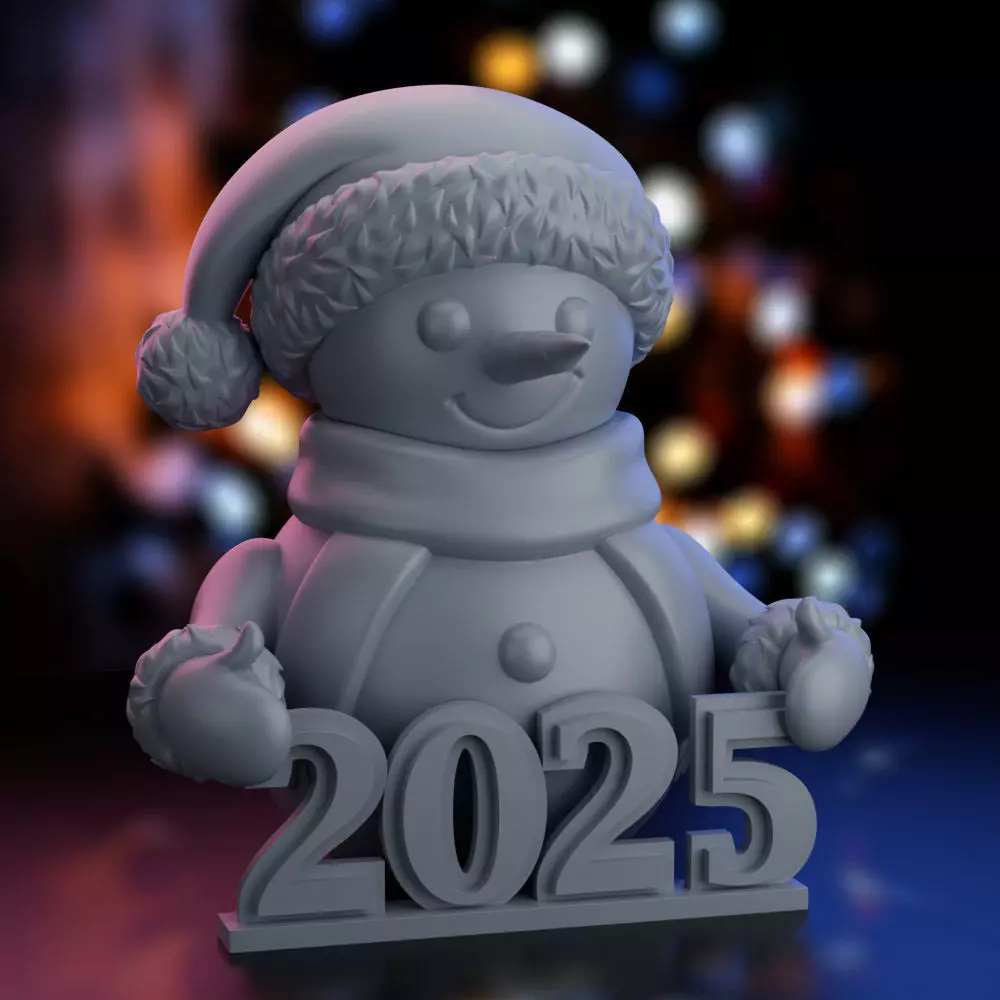 Christmas Snowman 2025 3D print model_0