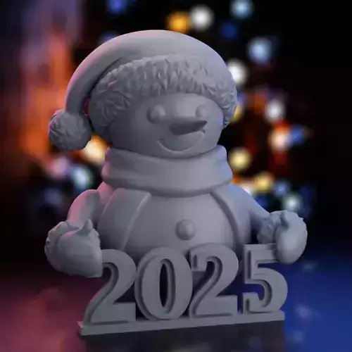 Christmas Snowman 2025 3D print model
