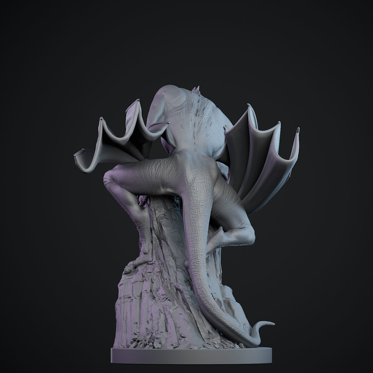 Lurking Dragon 3D print model_3