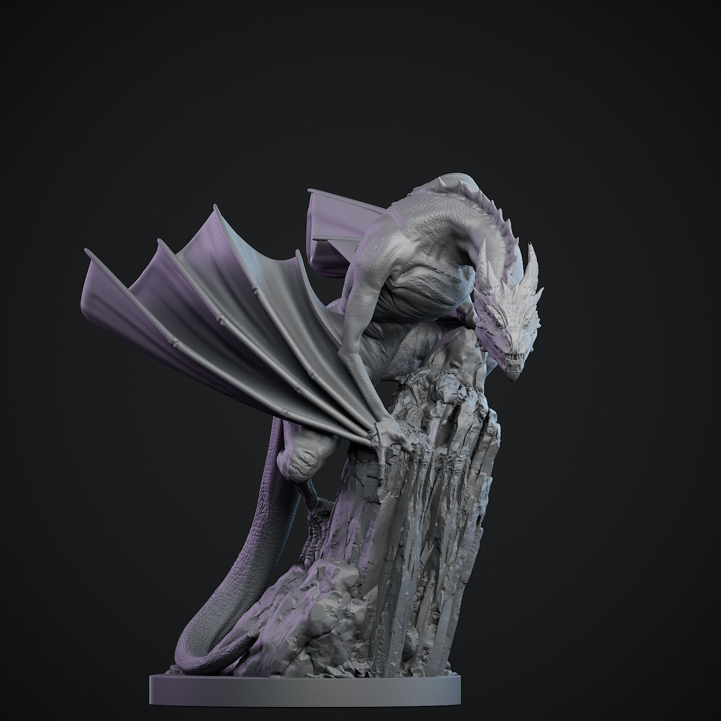 Lurking Dragon 3D print model_1
