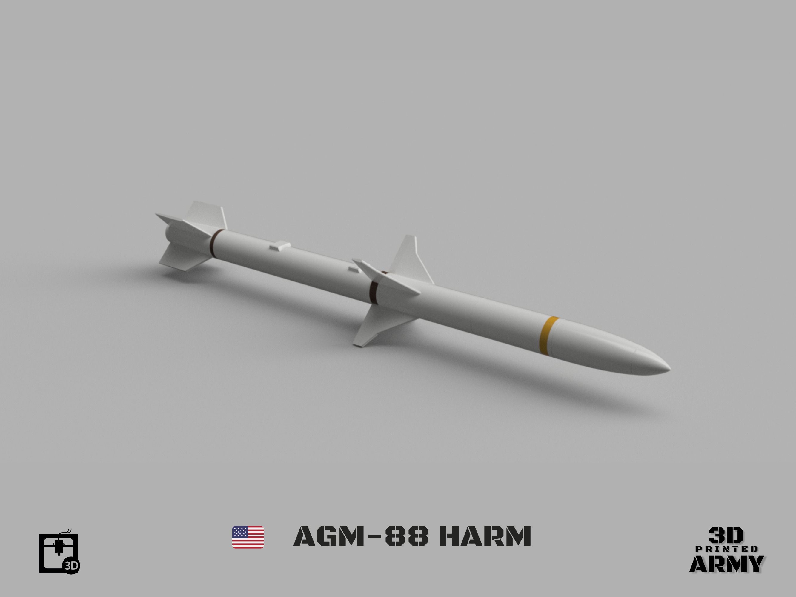 AGM-188 HARM - 3D printing files for aeromodelling  3D print model_1