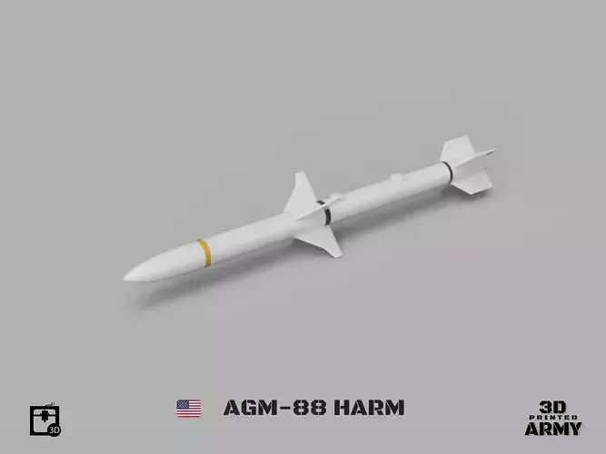 AGM-188 HARM - 3D printing files for aeromodelling  3D print model