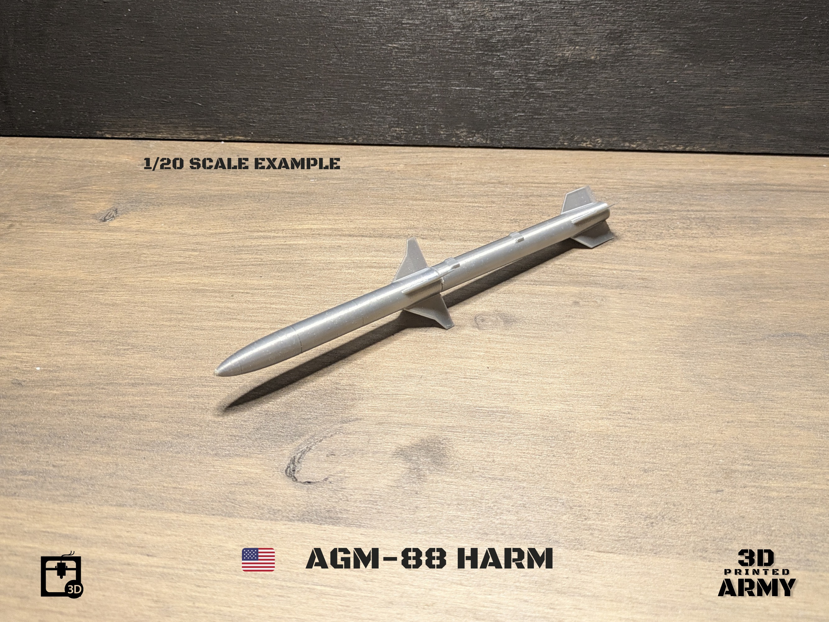 AGM-188 HARM - 3D printing files for aeromodelling  3D print model_9