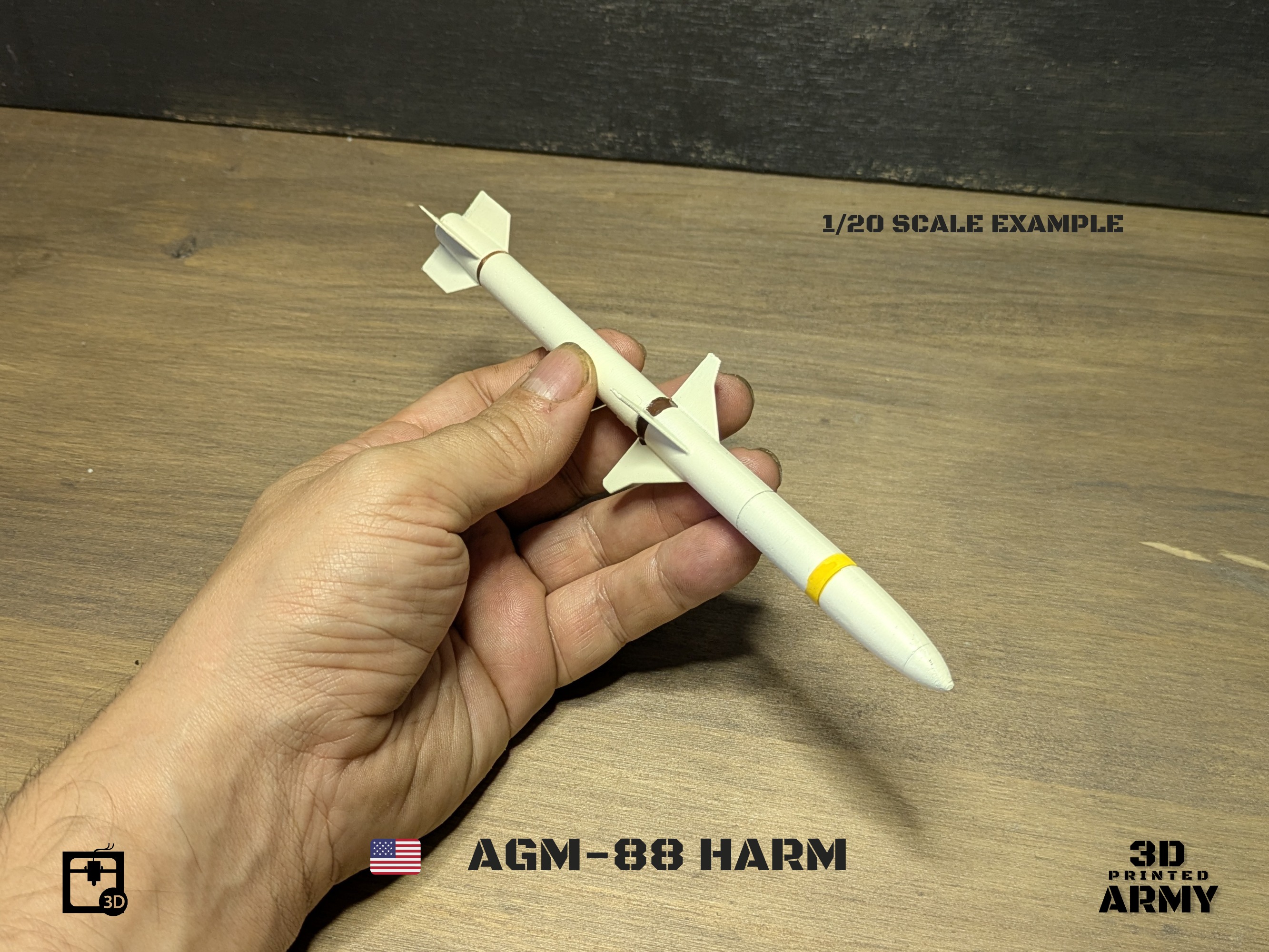 AGM-188 HARM - 3D printing files for aeromodelling  3D print model_6