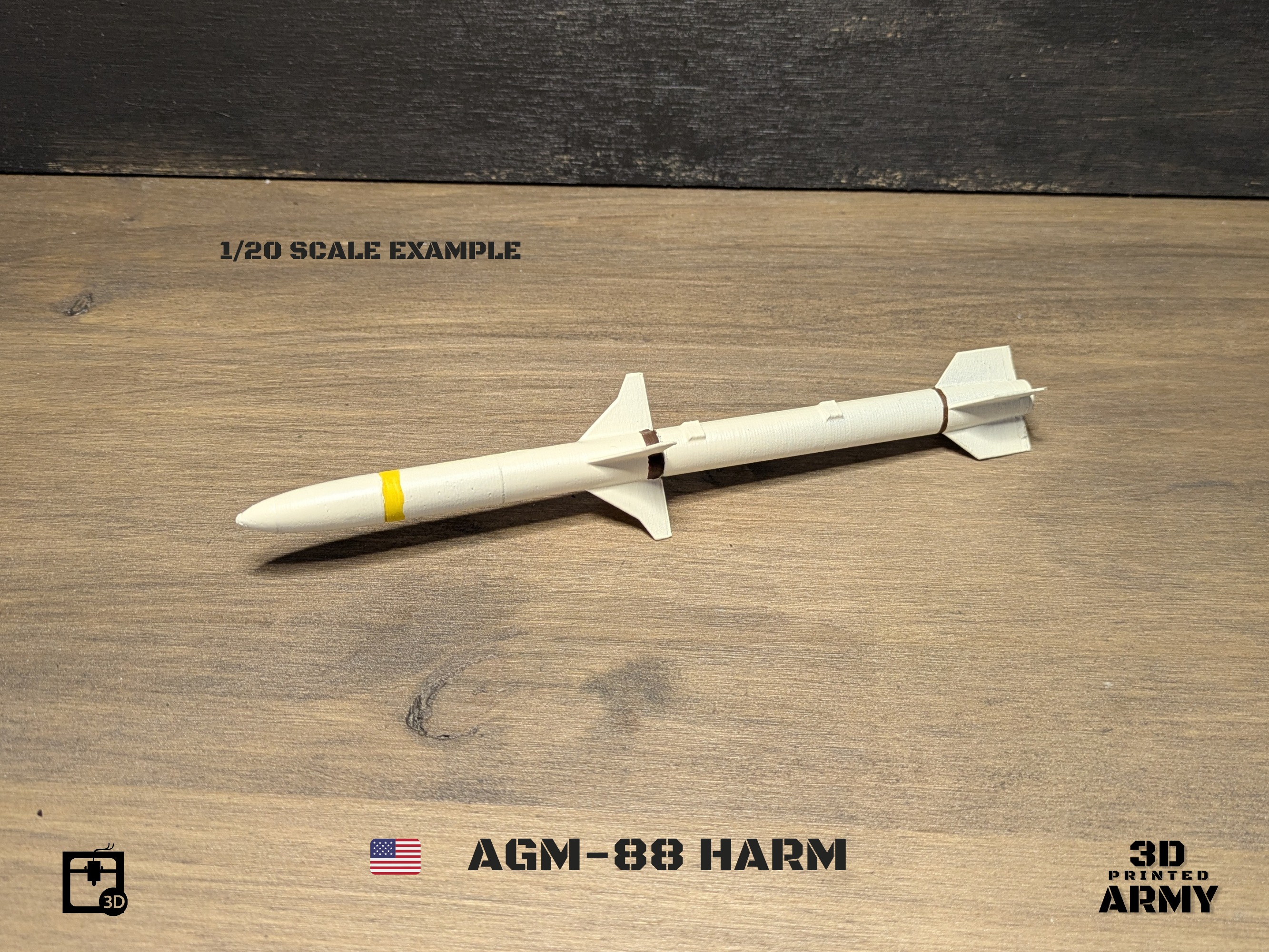 AGM-188 HARM - 3D printing files for aeromodelling  3D print model_7