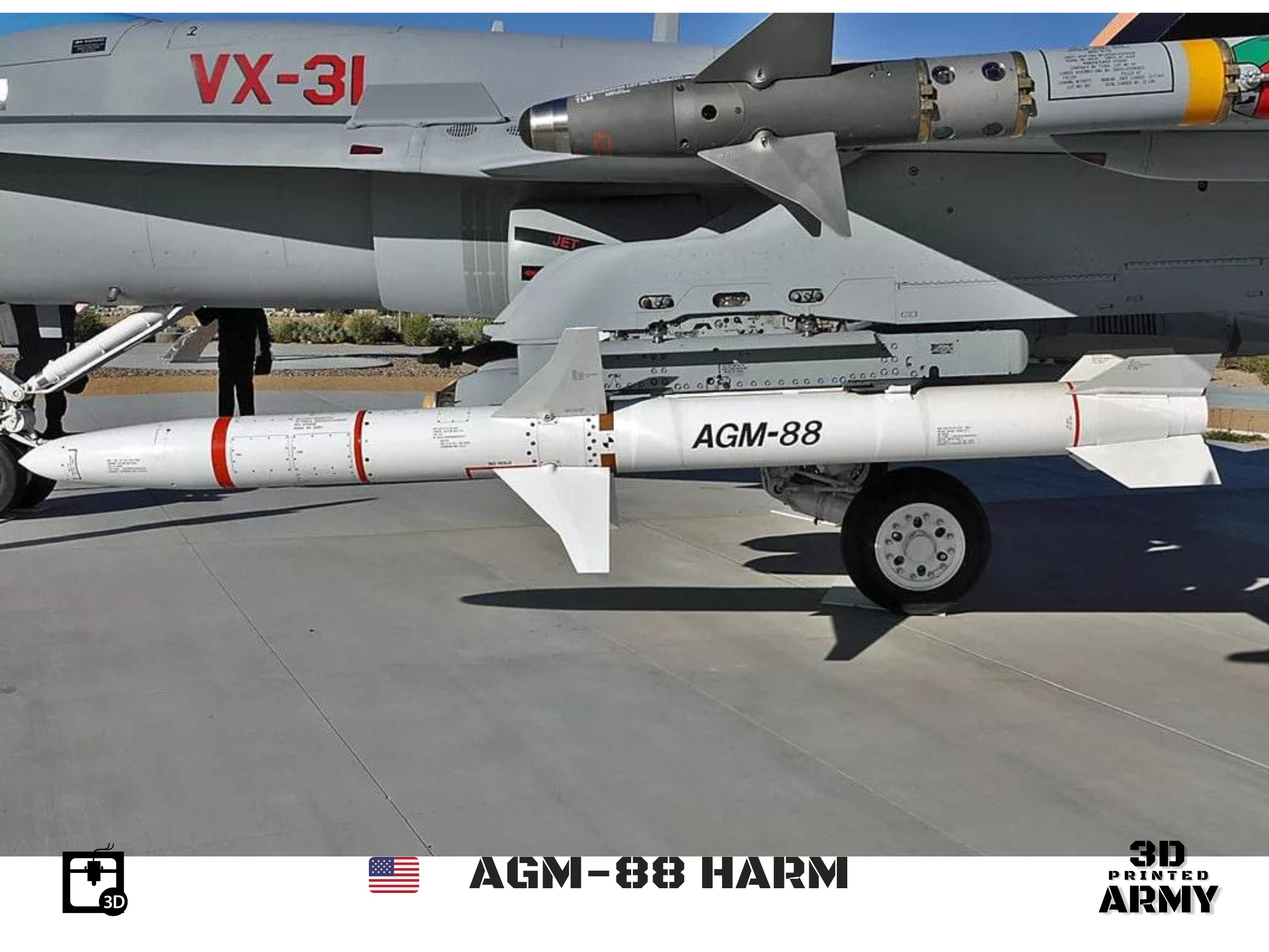 AGM-188 HARM - 3D printing files for aeromodelling  3D print model_5