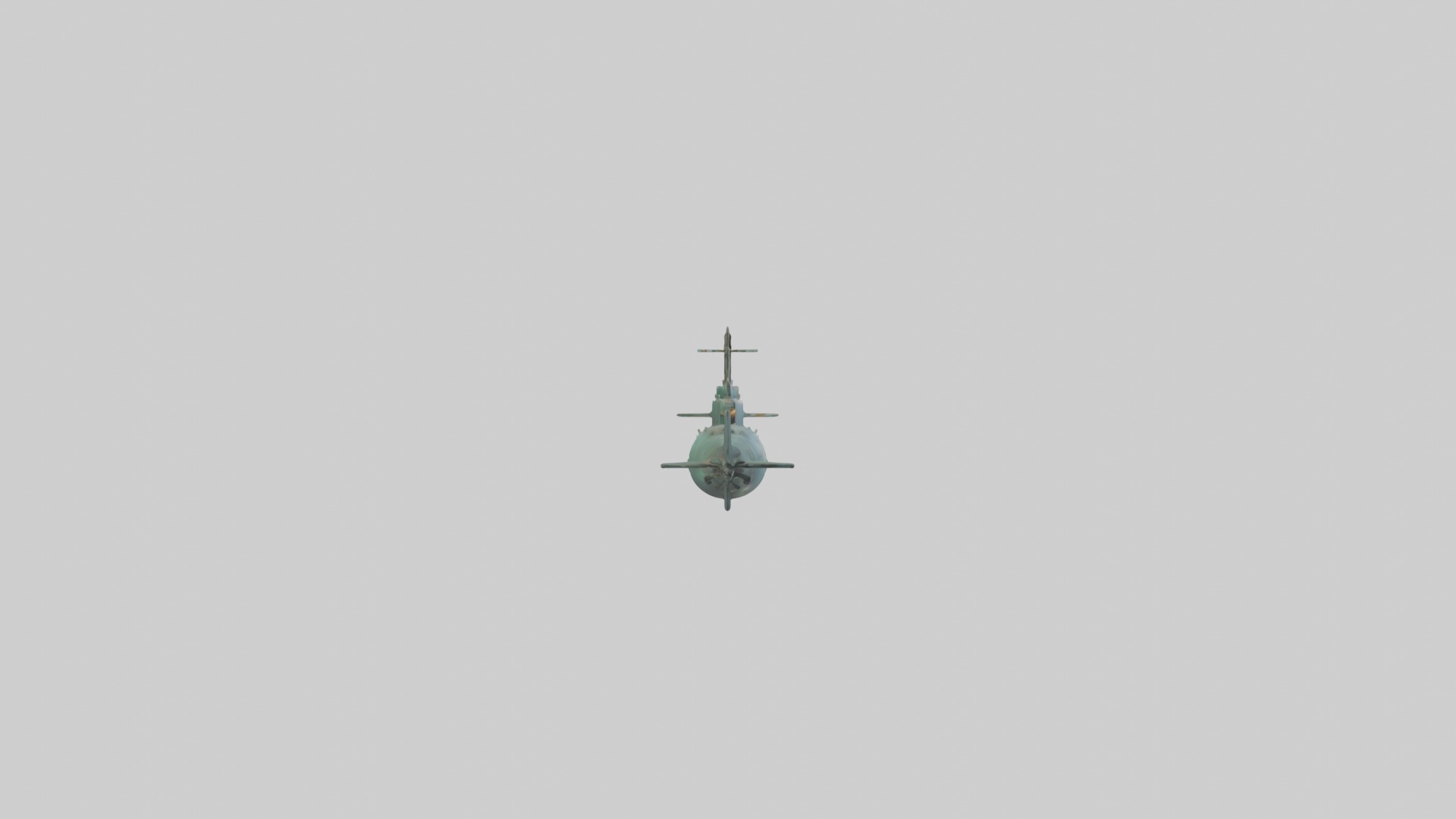 Submarine Model 1 Low-poly 3D model_7