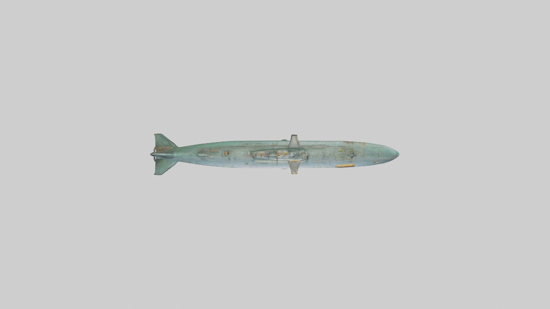 Submarine Model 1 Low-poly 3D model_8