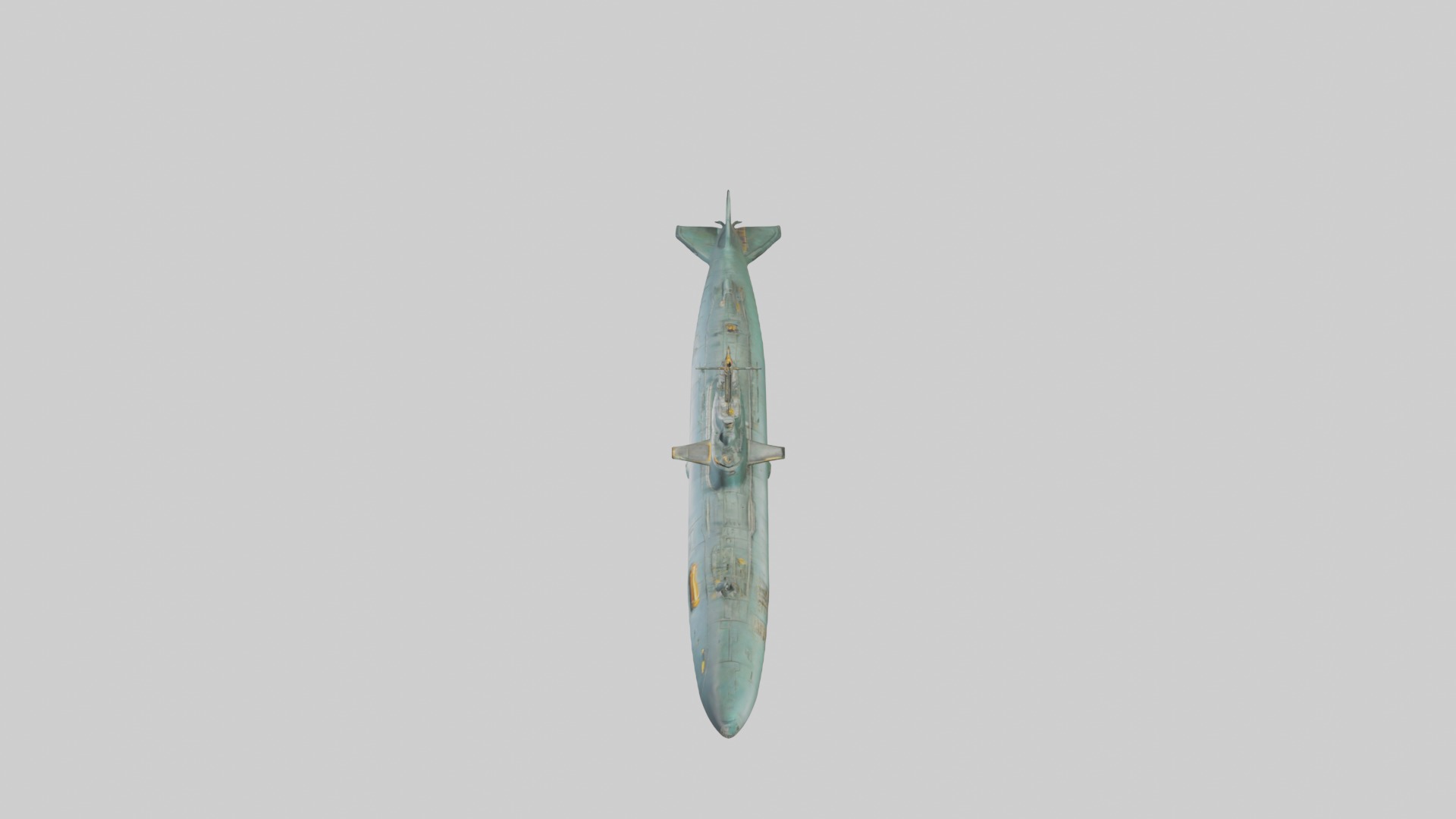 Submarine Model 1 Low-poly 3D model_11