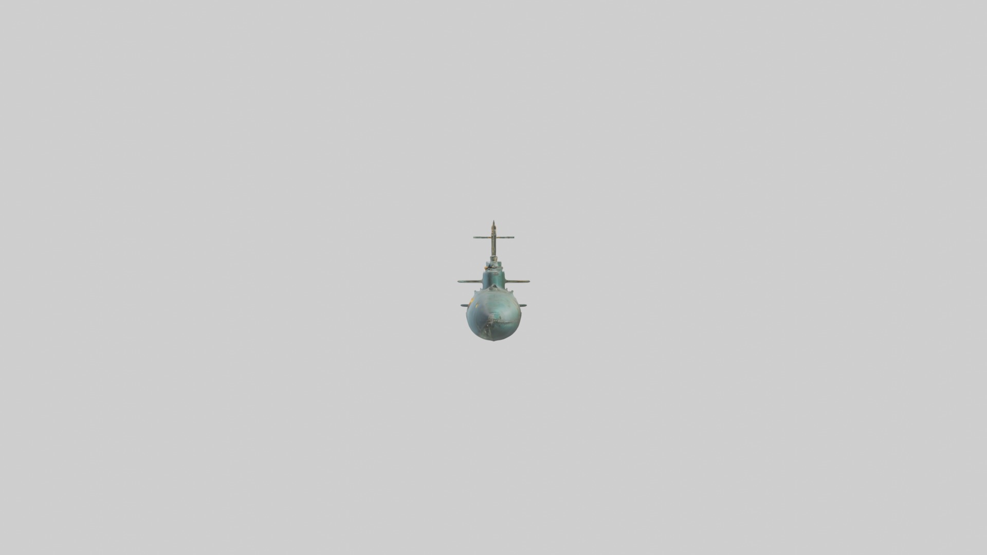 Submarine Model 1 Low-poly 3D model_6