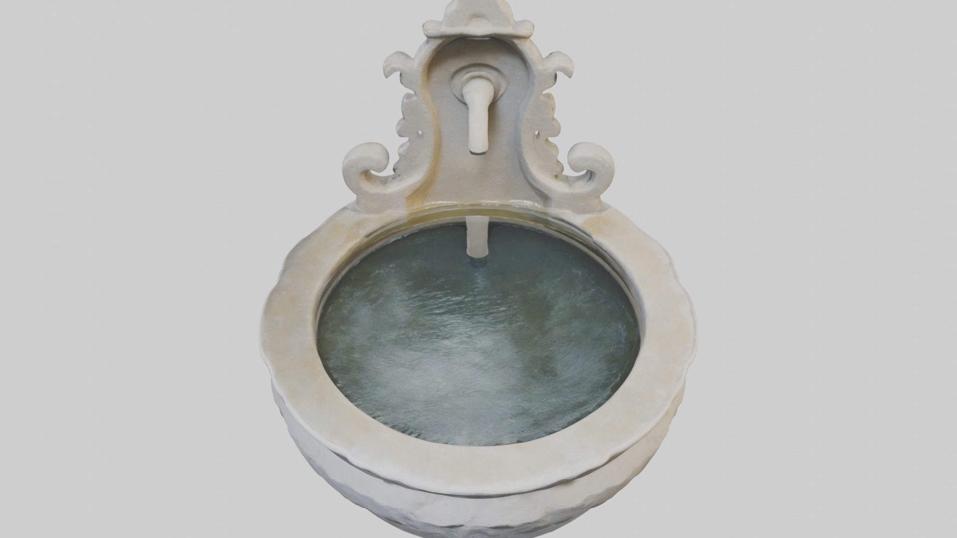 Stonewaterbasinmod 1 Low-poly 3D model_10