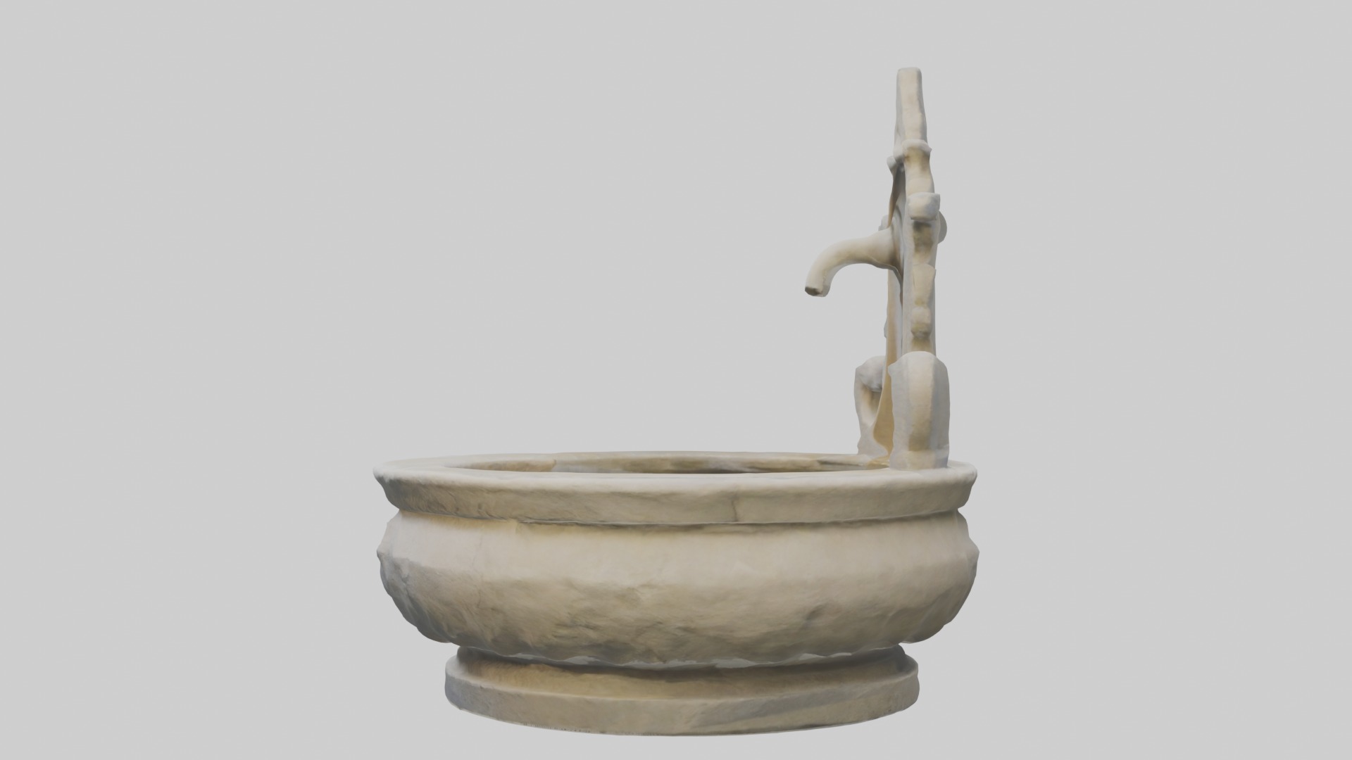 Stonewaterbasinmod 1 Low-poly 3D model_6