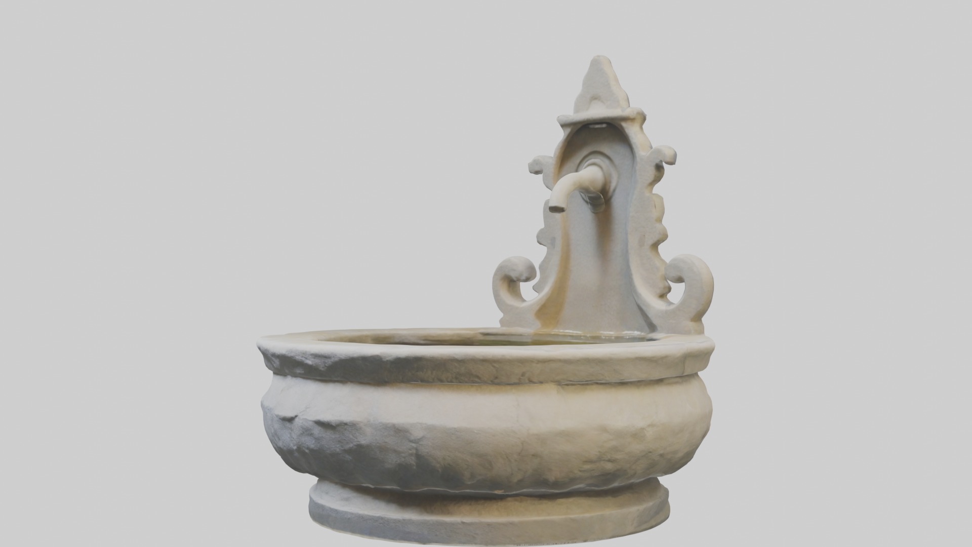 Stonewaterbasinmod 1 Low-poly 3D model_4