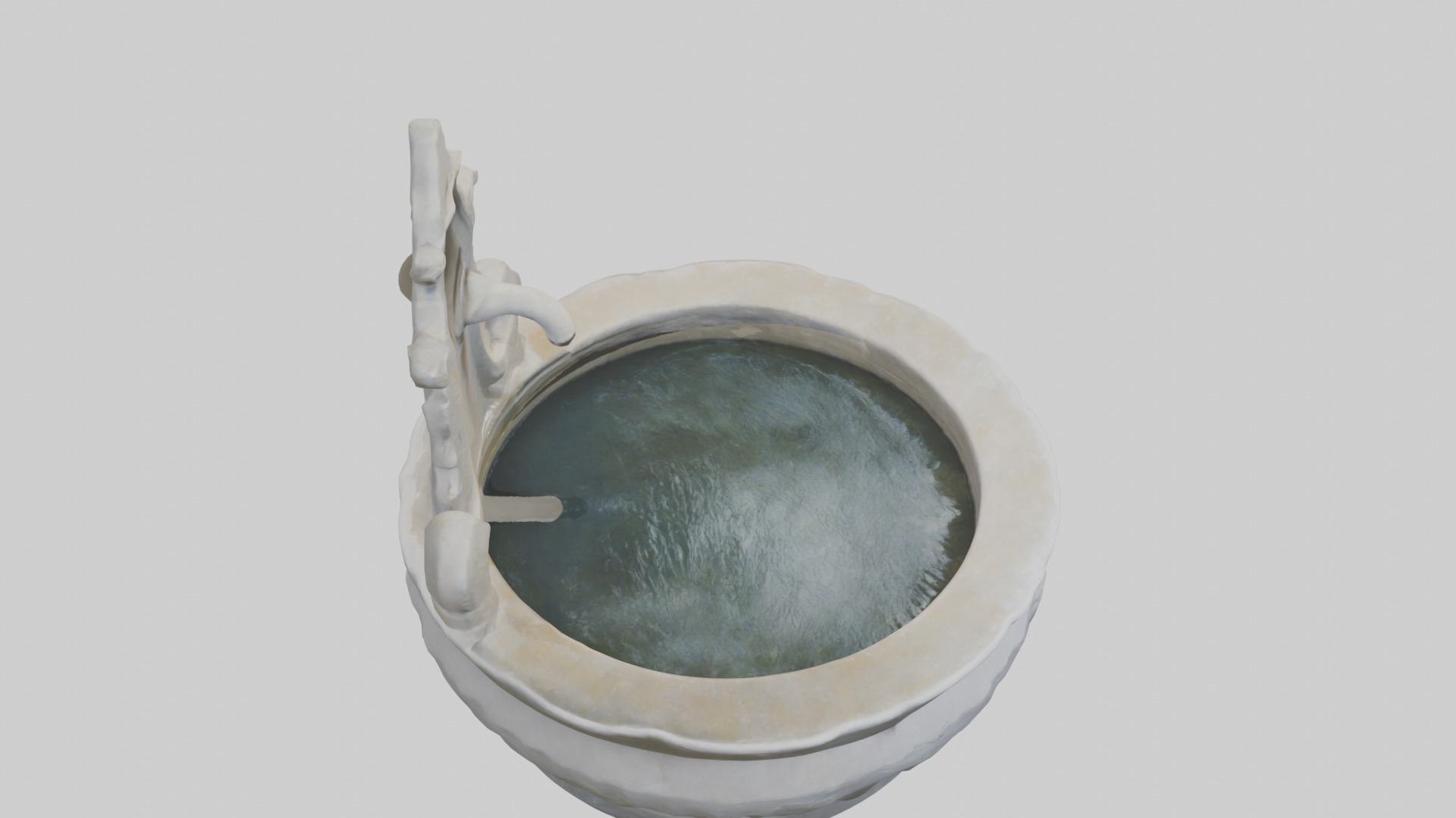 Stonewaterbasinmod 1 Low-poly 3D model_12