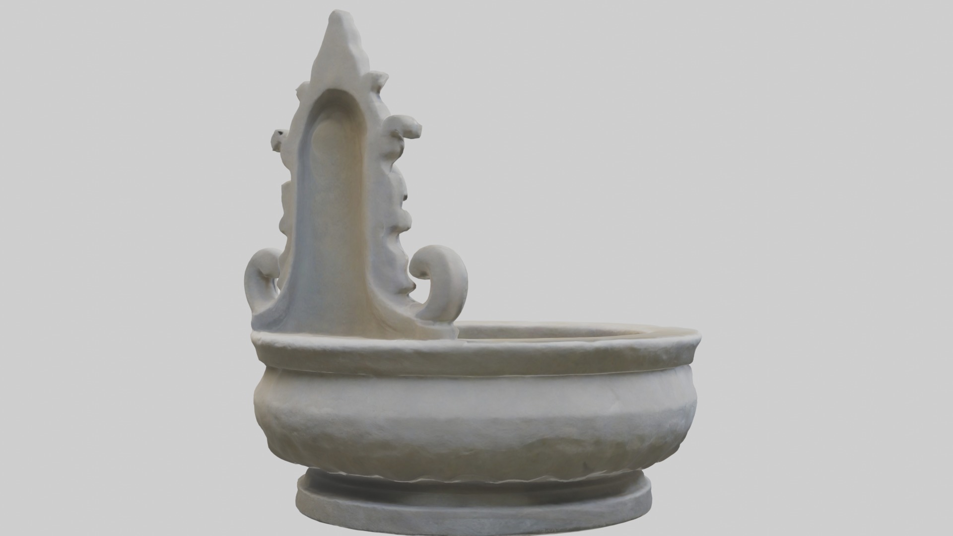 Stonewaterbasinmod 1 Low-poly 3D model_2